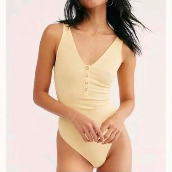 Free People Yellow Bodysuit - Picture 1 of 6